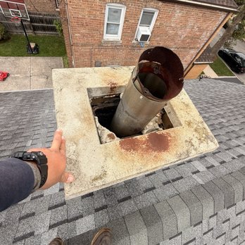 Eagle Roofing & Masonry - He noticed right away that the chimney needed repair - Roofing Near Me