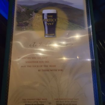 The Perfect Pint - menu - American Near Me - New York, New York The Perfect Pint - menu - American Near Me - New York, New York