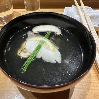 OmG Omakase by Gino - Young Snapper with kombu and dashi broth - Sushi Bars Near Me - Santa Ana, California
