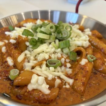 Yellow House Cafe  - Rose Dducbboki (로제떡볶이) - Cafes Near Me - Northridge, California