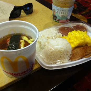 McDonald's - Saimen and local bfast platter. Had to ask for saimen cause it wasn't on the menu. $2.99 - Fast Food Near Me - Kailua-Kona, Hawaii