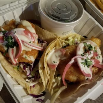 The Dutchie - Baja style tacos with black beans - Seafood Near Me - Morro Bay, California The Dutchie - Baja style tacos with black beans - Seafood Near Me - Morro Bay, California