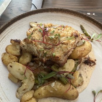 Coastal Salt - Pan Seared, Lump Crab Imperial Roasted Fingerling Potatoes Asparagus, Roasted Shallots Lemon Tarragon Sauce - Seafood Near Me - Ocean City, Maryland