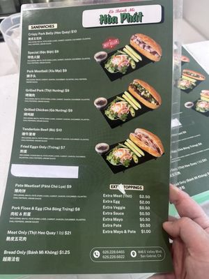 Menu photo 1 Banh Mi Hoa Phat San Gabriel, CA