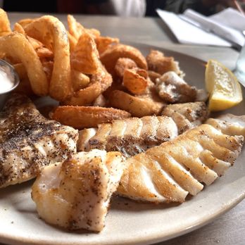 Rising Tide Tavern - Fish and chips with grilled fish - American Near Me - Pacific Beach, Washington Rising Tide Tavern - Fish and chips with grilled fish - American Near Me - Pacific Beach, Washington