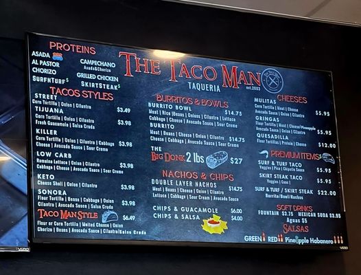 Menu photo 5 The Taco Man Fontana, CA