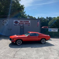 Pro-Customs Paint & Body - 1970 Ford Mustang - repaired some rust spots and repainted deck lid.