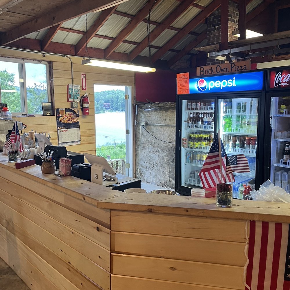 Bear Point Marina - Inside the restaurant on site - Campgrounds Near Me - Bowerbank, Maine