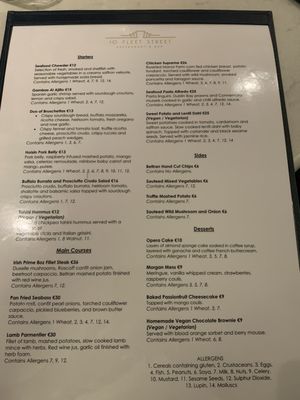 Menu photo 4 10 Fleet Street Restaurant & Bar Dublin, D Menu photo 4 10 Fleet Street Restaurant & Bar Dublin, D