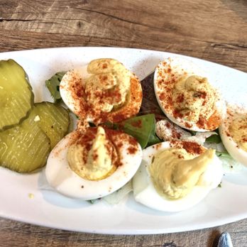 Hangout Restaurant & Beach Bar - Deviled eggs - New American Near Me - Seal Beach, California Hangout Restaurant & Beach Bar - Deviled eggs - New American Near Me - Seal Beach, California
