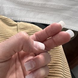 A full set with acrylic powder and gel nail polish and the cost was $35! Prices were so re resonable and time in chair 1 hour with Tony!! A full set with acrylic powder and gel nail polish and the cost was $35! Prices were so re resonable and time in chair 1 hour with Tony!!