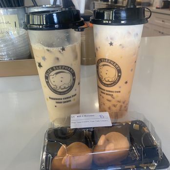 Blue Elephant Thai Ice Cream - Milk tea with a splash of viet coffee and Thai tea sea salt foam - Ice Cream & Frozen Yogurt Near Me - Murrieta, California Blue Elephant Thai Ice Cream - Milk tea with a splash of viet coffee and Thai tea sea salt foam - Ice Cream & Frozen Yogurt Near Me - Murrieta, California