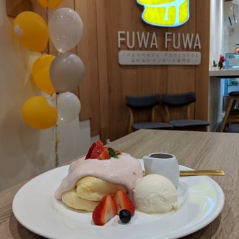 Fluffy Fluffy Dessert Cafe - Strawberry Pancakes ($15.80) - Desserts Near Me - Toronto, Ontario Fluffy Fluffy Dessert Cafe - Strawberry Pancakes ($15.80) - Desserts Near Me - Toronto, Ontario