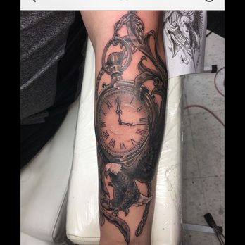 Goodspeed Tattoo - Time piece and bald eagle - Piercing Near Me - Higganum, Connecticut Goodspeed Tattoo - Time piece and bald eagle - Piercing Near Me - Higganum, Connecticut