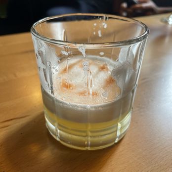 Lone Wolf Lounge - Whiskey Sour w real egg white and bitters. Half consumed ha ha - Tiki Bars Near Me - Savannah, Georgia