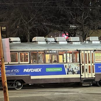 Hook Line & Sinker - Hook Line Sinker Window view of downtown Trolly car. - Seafood Near Me - Dallas, Texas