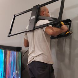 Who You Call - When they say you can't mount an 86" Sony TV by yourself. Lol easy game