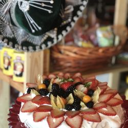 Alicia's Flavours - Pastel tres leches 
A vanilla cake soaked with 3 different flavours of milk 
3 milk cake