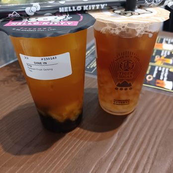 Tiger Sugar - Passion fruit and lychee - Bubble Tea Near Me - West Bloomfield, Michigan