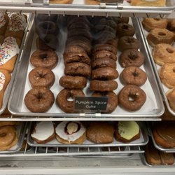 Pat's Donuts & Kreme - Sticky buns, Baked cinnamon roll, and pumpkin spice cake donuts