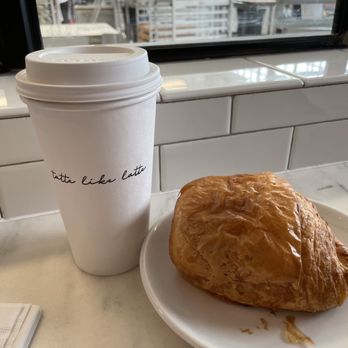 Tatte Bakery & Cafe | South Boston - London Fog and chocolate croissant - Bakeries Near Me - Boston, Massachusetts Tatte Bakery & Cafe | South Boston - London Fog and chocolate croissant - Bakeries Near Me - Boston, Massachusetts