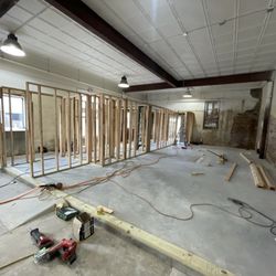 Full Scope Construction & Outdoor Living - Framing new office