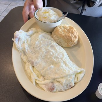 Bakery Mill & Deli - Western Omelet done with egg whites and served with grits and a biscuit - Bakeries Near Me - Gainesville, Florida Bakery Mill & Deli - Western Omelet done with egg whites and served with grits and a biscuit - Bakeries Near Me - Gainesville, Florida