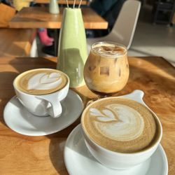 Lattes and americano