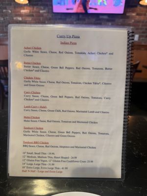 Menu photo 8 Curry Up Pizza Yorba Linda, CA