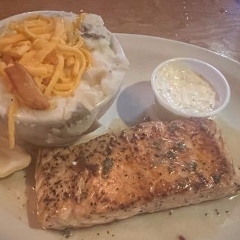 Texas Roadhouse - Grilled Salmon* with Mashed Potatoes - Steakhouses Near Me - Coon Rapids, Minnesota