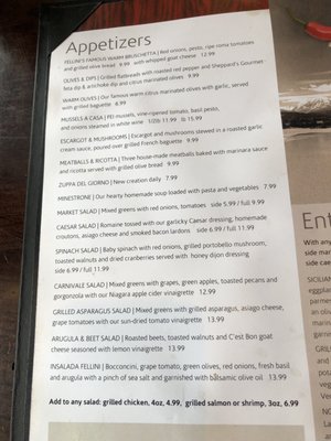 Menu photo 6 Fellini's Italian Cucina Stratford, ON Menu photo 6 Fellini's Italian Cucina Stratford, ON