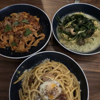 Marina - Rabbit Bolognese Tagliatelle, Bucatini Carbonara, & Ricotta Squash Tortellini - Italian Near Me - Pasadena, California