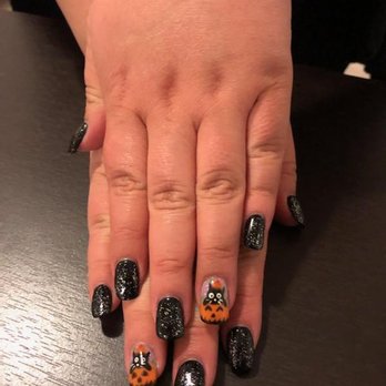 Queen Spa - Halloween nails by sky - Skin Care Near Me - Austin, Texas