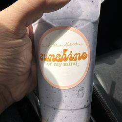 On A Whim Nutrition - Salado - Blueberry muffin shake with cookie crumbs