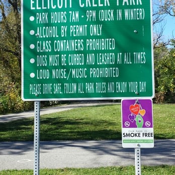 Ellicott Creek Island Park - Main sign at Ellicott Island entrance - Dog Parks Near Me - Amherst, New York Ellicott Creek Island Park - Main sign at Ellicott Island entrance - Dog Parks Near Me - Amherst, New York