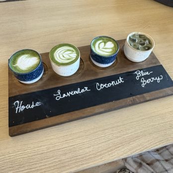 Visible Coffee Roasters - Matcha flight - Coffee Roasteries Near Me - Everett, Washington