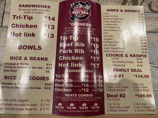 Menu photo 6 Best BBQ Santa Barbara Santa Barbara, CA