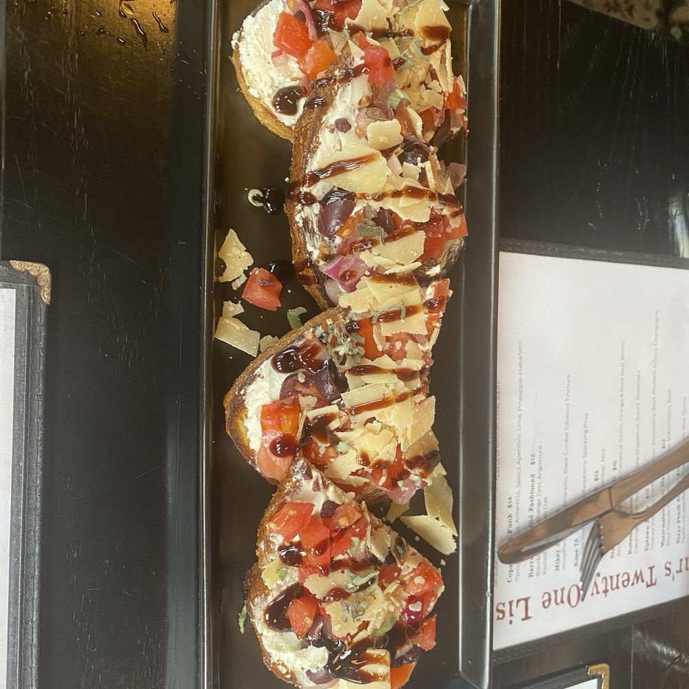 The Standard Pour - Bruschetta - New American Near Me - Dallas, Texas The Standard Pour - Bruschetta - New American Near Me - Dallas, Texas