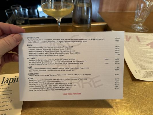 Menu photo 8 Vin Mon Lapin Montreal, QC