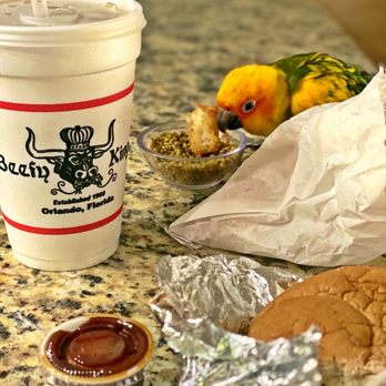 Beefy King - Tater tots my pet sun conure loves!! I always get a side of Au Jus for the sandwich. - Fast Food Near Me - Orlando, Florida