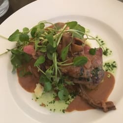Table 10 - Venison steak with porcini mushroom sauce and creamy mash