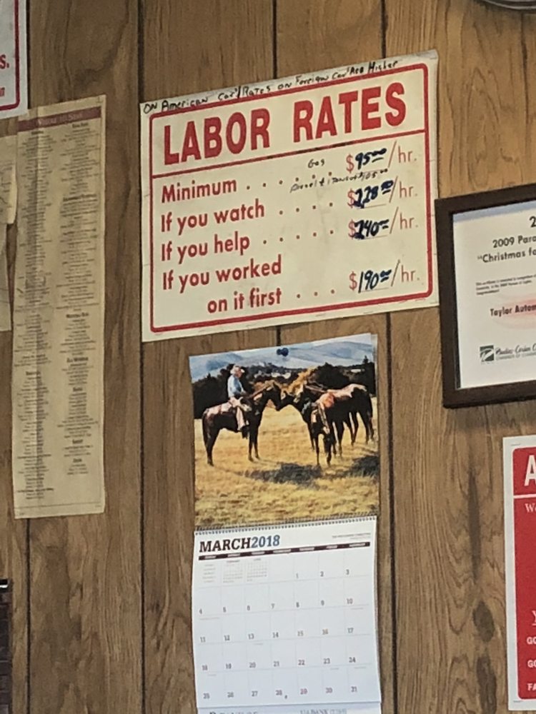 TAYLOR AUTO REPAIR 2601 E Mahoney St, Rawlins, Wyoming Auto Repair