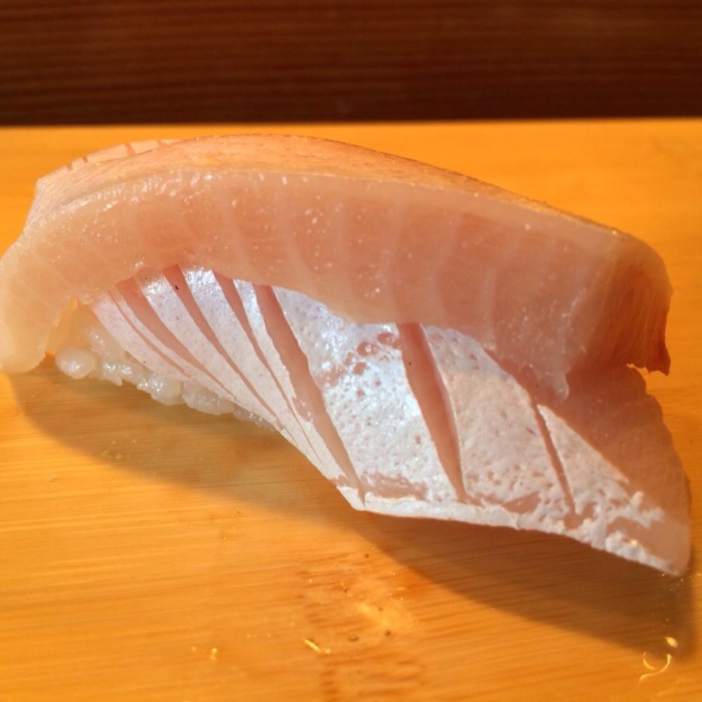 Hamano Sushi - Hamachi Toro: Yellowtail Belly | $6.50 (2 pieces) - Sushi Bars Near Me - San Francisco, California Hamano Sushi - Hamachi Toro: Yellowtail Belly | $6.50 (2 pieces) - Sushi Bars Near Me - San Francisco, California