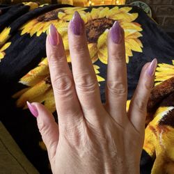 Nails and Beauty Studio - Builder gel with chrome powder--lots of color choices. $10 extra.