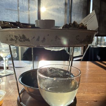 Elliott's Oyster House - Champagne Tears after a few sips already. This was surprisingly my favorite cocktail. - Seafood Near Me - Seattle, Washington