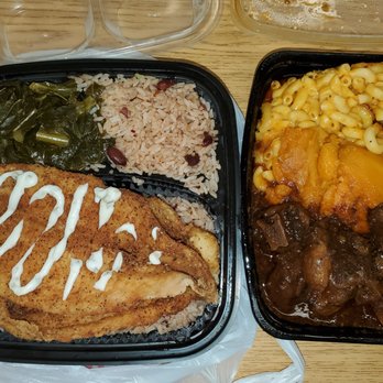 Bronx Soulfood Restaurant - two trays of food - Soul Food Near Me - Bronx, New York
