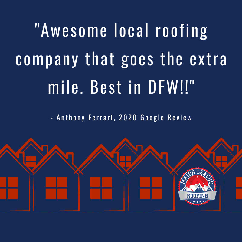 Slide of Major League Roofing