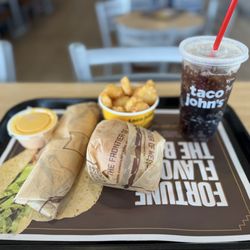 Taco John's - Super Burrito, Taco Burger and Potatoes Ole