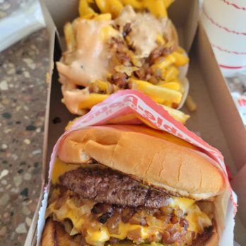 In-N-Out Burger - #1 combo animal style. - Burgers Near Me - Arcadia, California In-N-Out Burger - #1 combo animal style. - Burgers Near Me - Arcadia, California