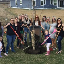 Pure Aveda Salon & Spa - Planting a tree for Earth Day